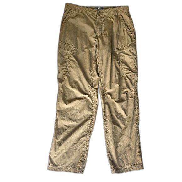 REI Other - REI Coop Pants Hiking Men 34x30 Brown Outdoors Camping Roll Tab Snap Leg Relaxed